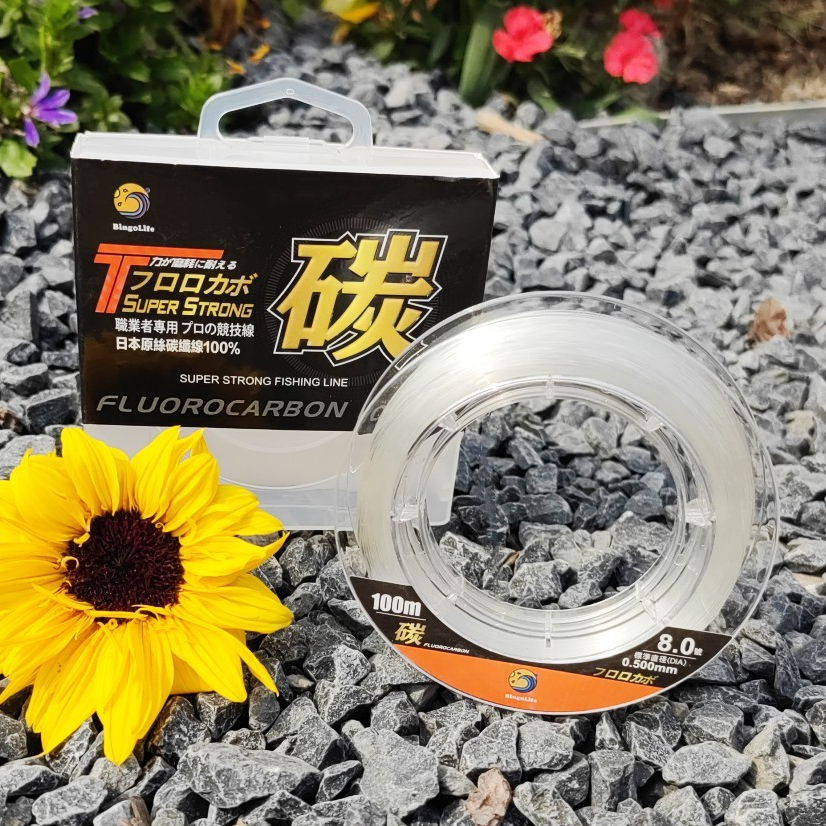 SENAR PANCING LEADER WARNA TRANSPARAN 100M FLUOROCARBON KECIL KUAT ANTI KRITING MUDAH TENGGELAM