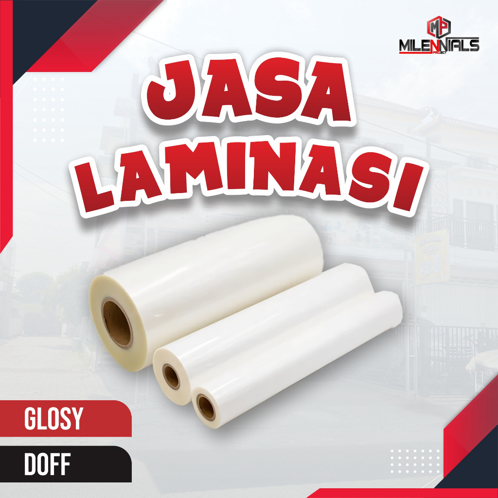 

Jasa laminasi kertas - laminasi Gloss(mengkilap)/Doff (Mate) segala ukuran