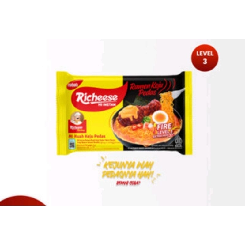 

RICHEESE MIE RAMEN KEJU 67gr LEVEL 3