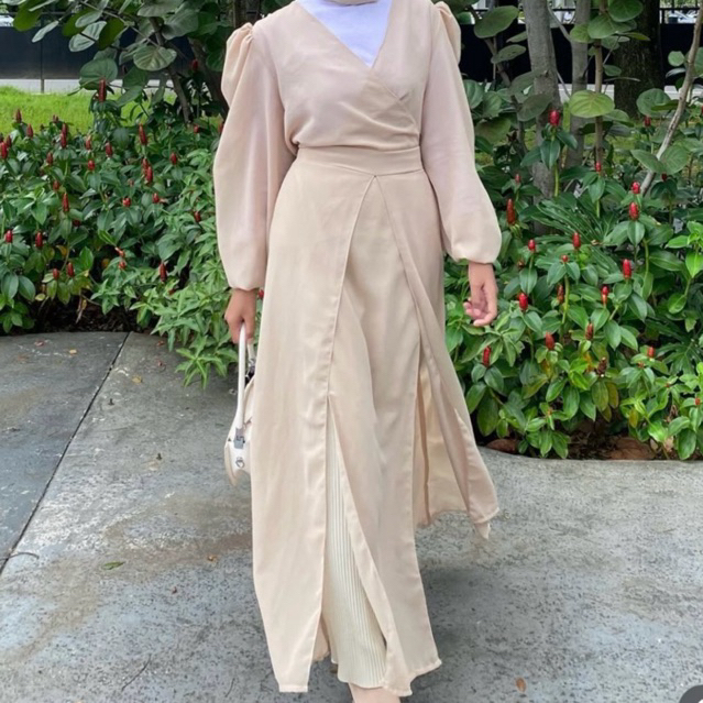 best deals [ cod ] alina outer by ammisha fashion luaran kekinian kondangan ootd avril outer