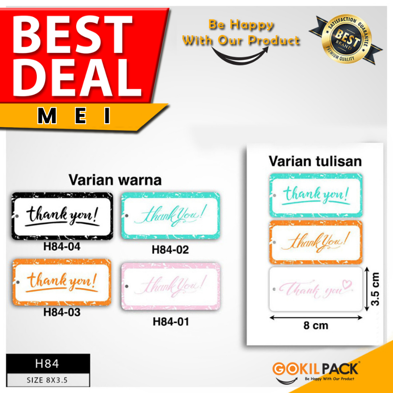 

Hangtag-Hangtag Murah-Hangtag Thank You-Hangtag Terima Kasih-H84
