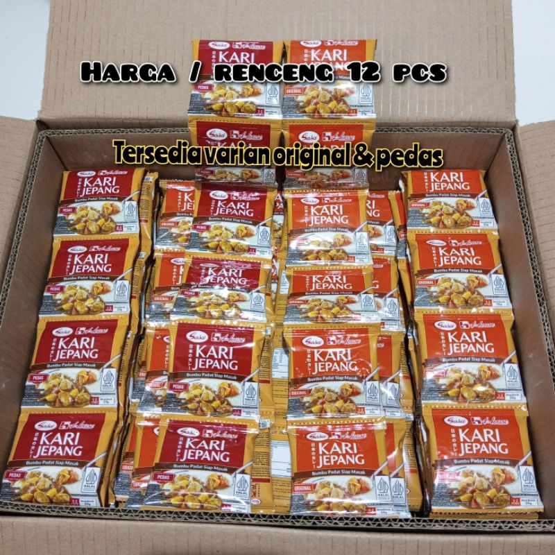 

Sasa House Kari Jepang Original & Pedas 20gr x 12 pcs per RENCENG