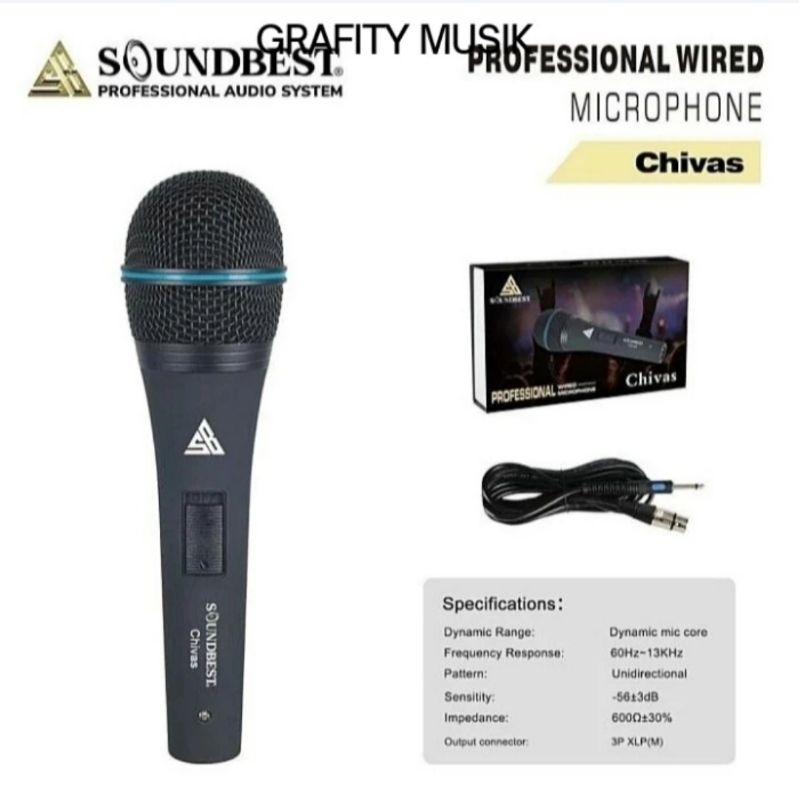 Microphone Kabel Soundbest Chivas Original Mic Kabel Chivas
