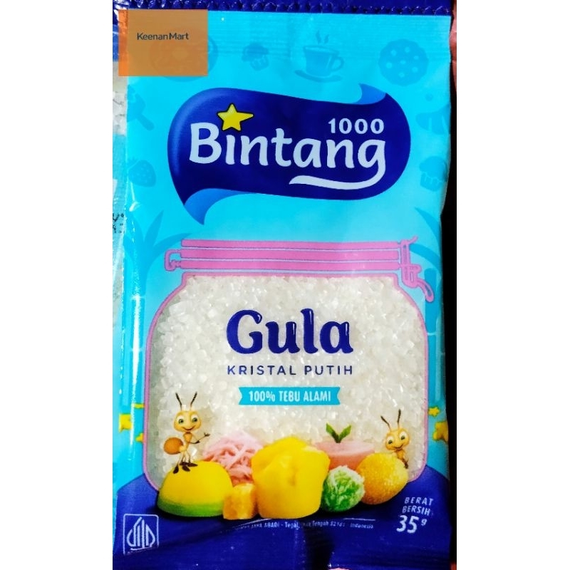 

Gula Pasir Kristal Putih 1000 Bintang - 35 Gram
