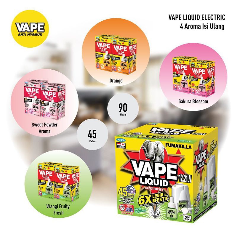 Vape Elektrik Anti Nyamuk Refill 45malam