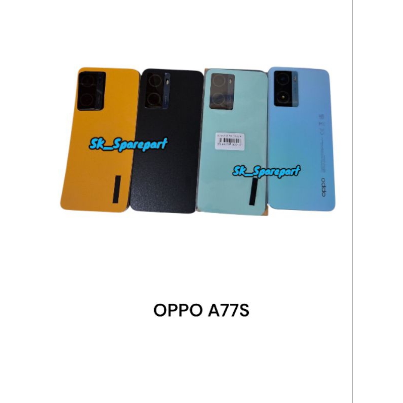 BACKDOR HOUSING CASING OPPO A77S BACKCOVER TUTUPAN BATERAI HP LENGKAP 100% ORIGINAL