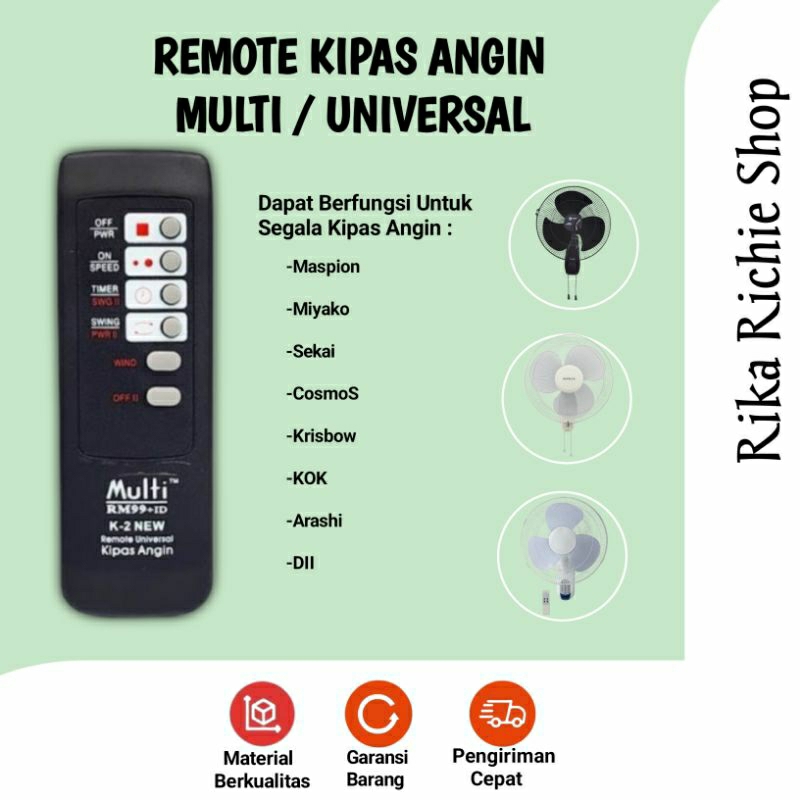 Remote Kipas Angin Universal Multi RM 99 + ID