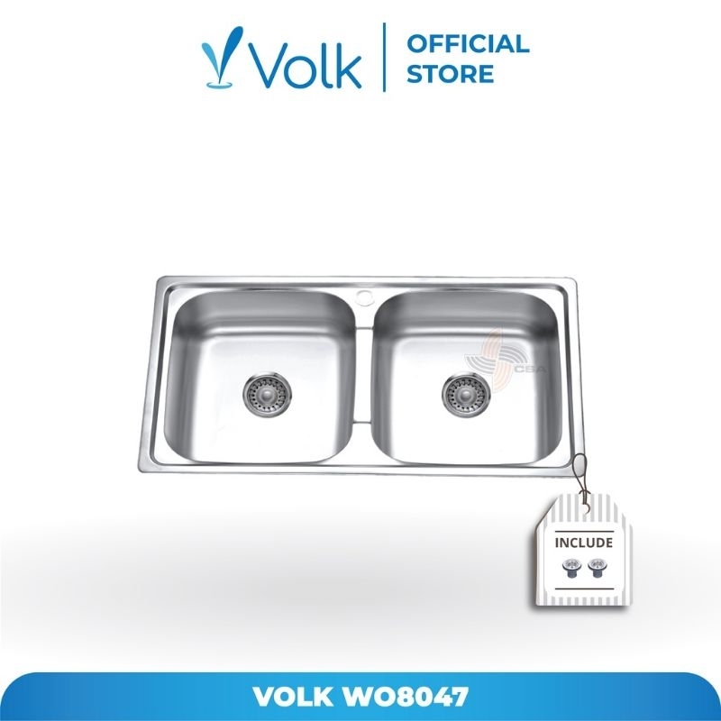 Bak Cuci Piring Kitchen Sink Volk WO 8047