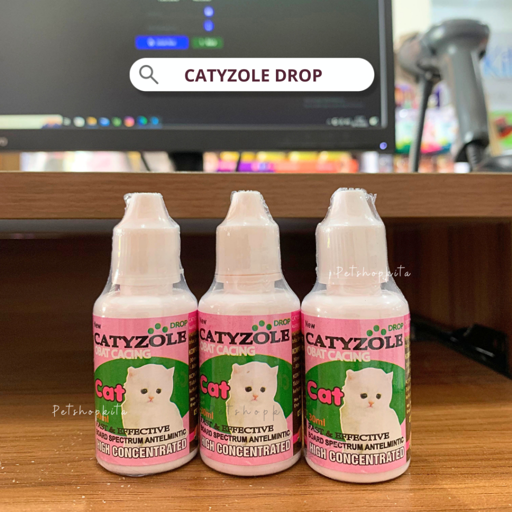 Catyzole 30 ml - Obat Cacing Kucing Catyzole 30 ml Original - Catyzole Obat Cacing Hewan - Obat Caci