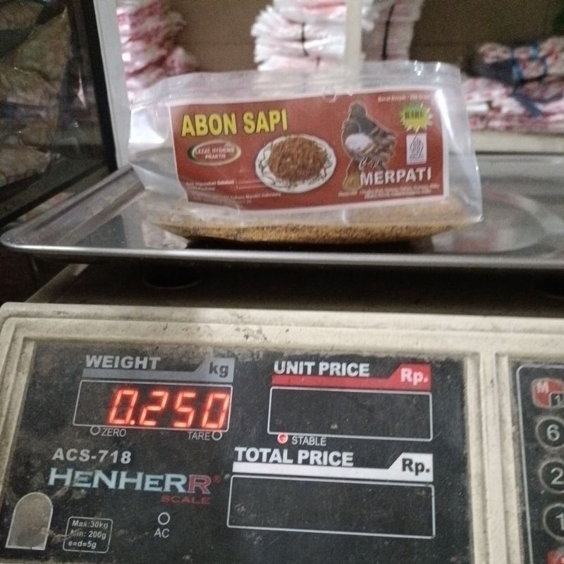

Abon sapi cap merpati kemasan 250gram