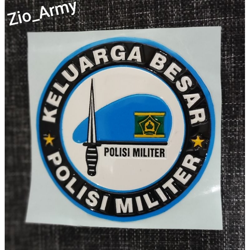 

Stiker embos Keluarga Besar PM Baret