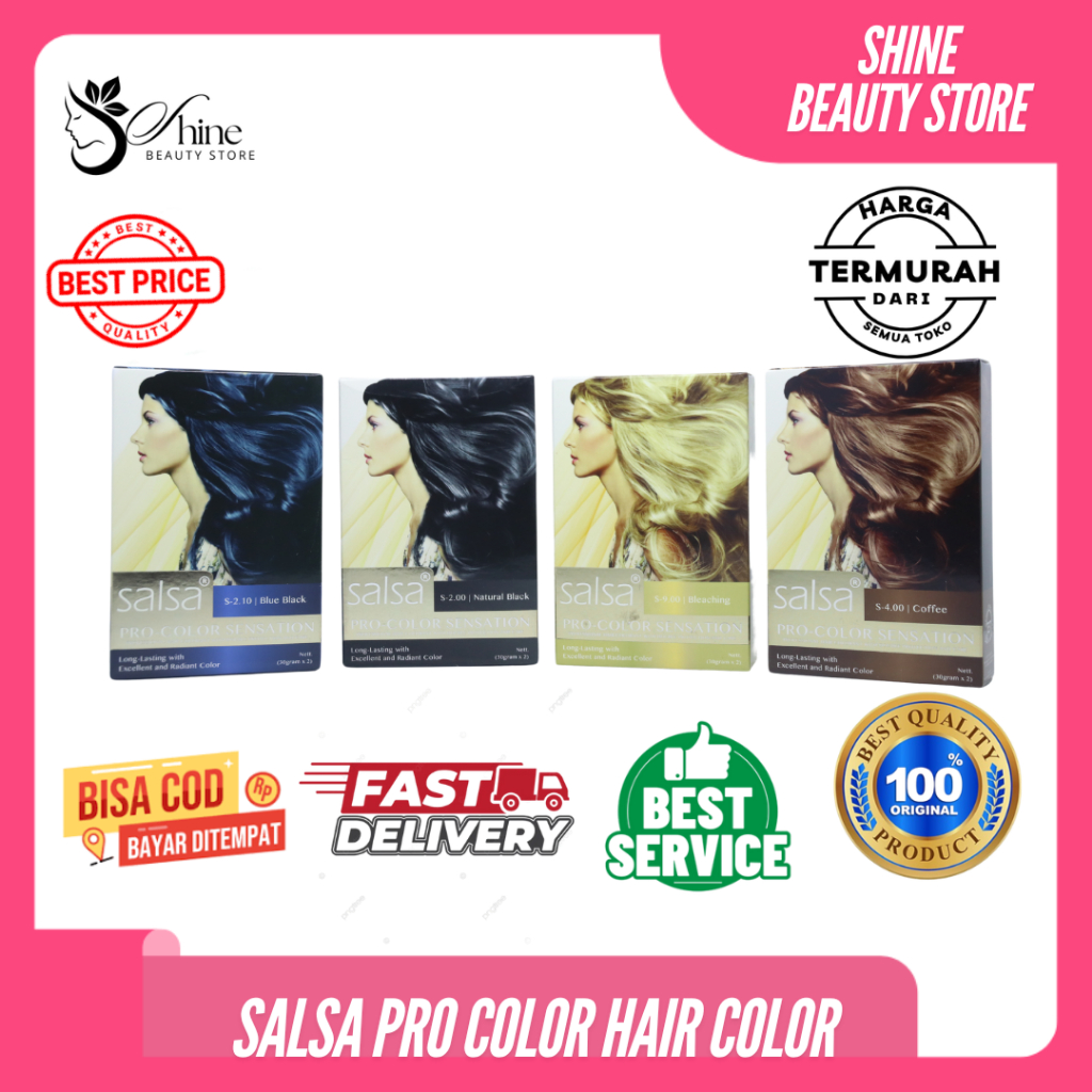 Salsa Pro Color Sensation 30g - Long Lasting with Excellent and Radiant Color | Semir Rambut Permane