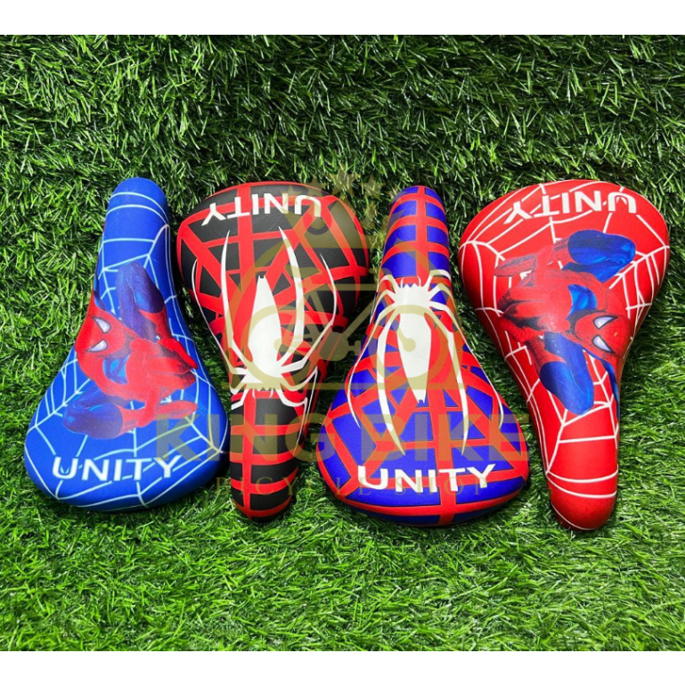 JOK SEPEDA/SADEL SEPEDA/TEMPAT DUDUK SEPEDA ANAK BMX SPIDERMAN MEREK UNITY UKURAN 12", 16", 18", 20"