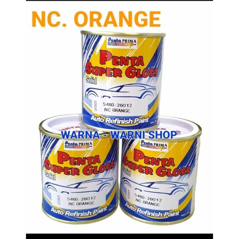 Cat PENTA SUPER GLOSS SOLID NC ORANGE 5460 - 26012 ( ORANGE ) / ISI 200 GRAM / CAT MOBIL / MOTOR / D