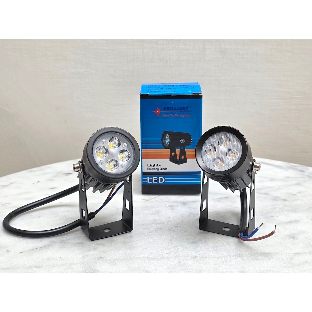 PROMO Spotlight Lampu Sorot LED Outdoor Taman IP65 Aluminium Body BRILLIANT 2209 - 4x1W 4W Watt