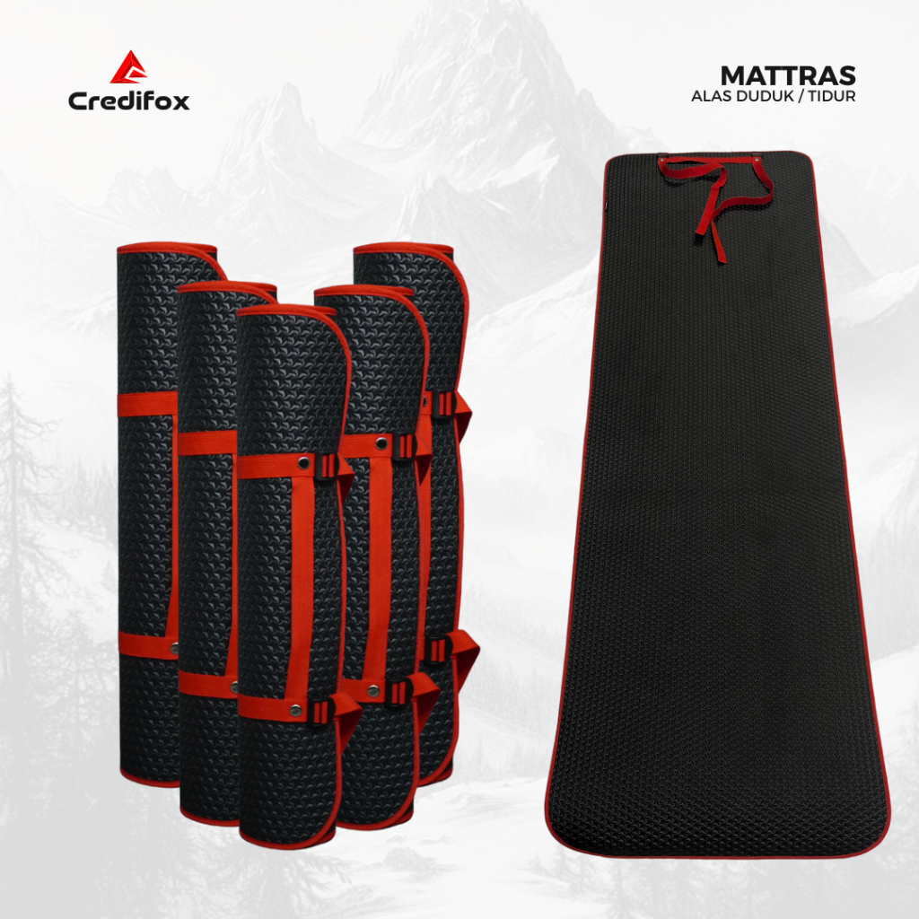 CREDIFOX Matras Karet Spon Size 60x180 cm 4 Mili Anti Slip - Matras Outdoor - Matras Camping