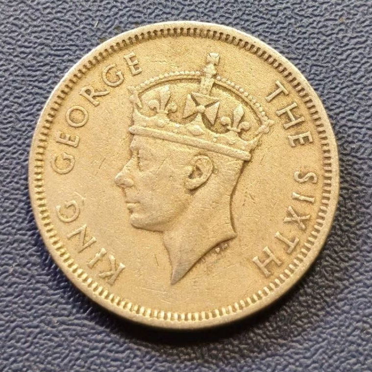 Koleksi Koin Asing Hongkong 50 Cents King George