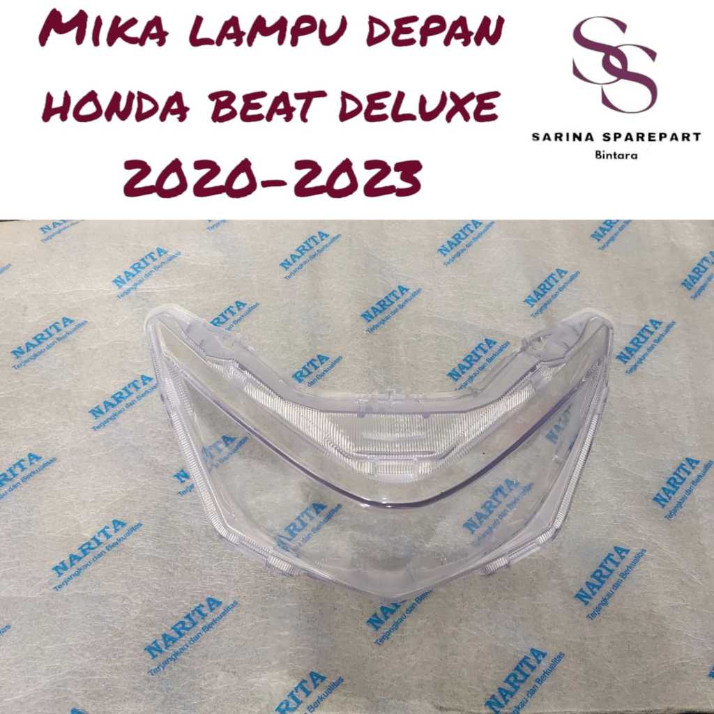 Mika Kaca Lampu Depan Beat New LED Beat Deluxe Beat Street 2020 - 2023  / Mika Depan