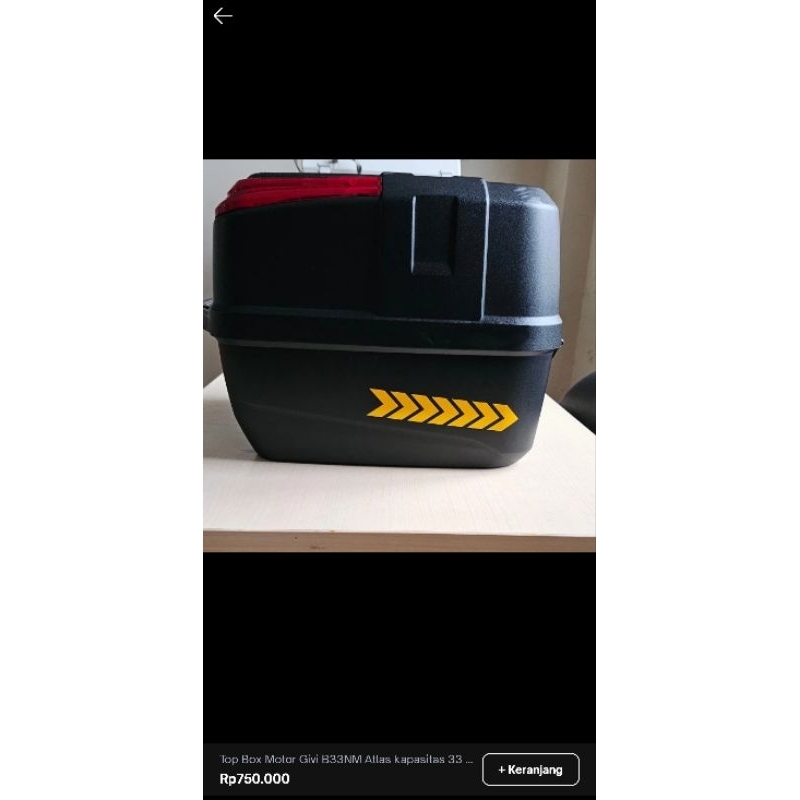 SECOND TOP BOX GIVI B33 ATLAS TANPA BASEPLATE