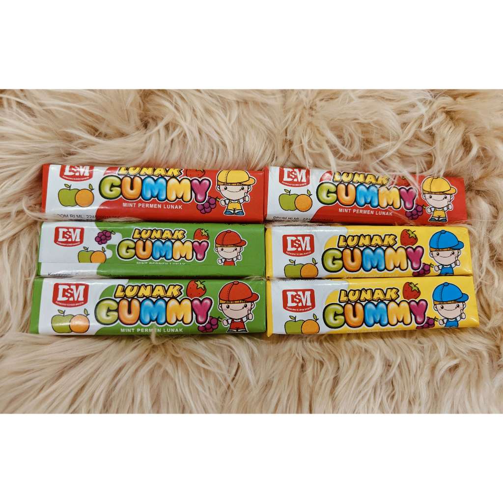 

DSM Lunak Gummy Buah, 06 Pcs