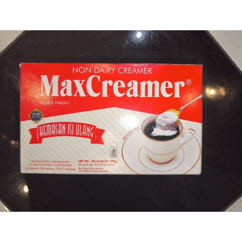 

Max Creamer 500gr Refill Karton Expired panjang 2026-2027
