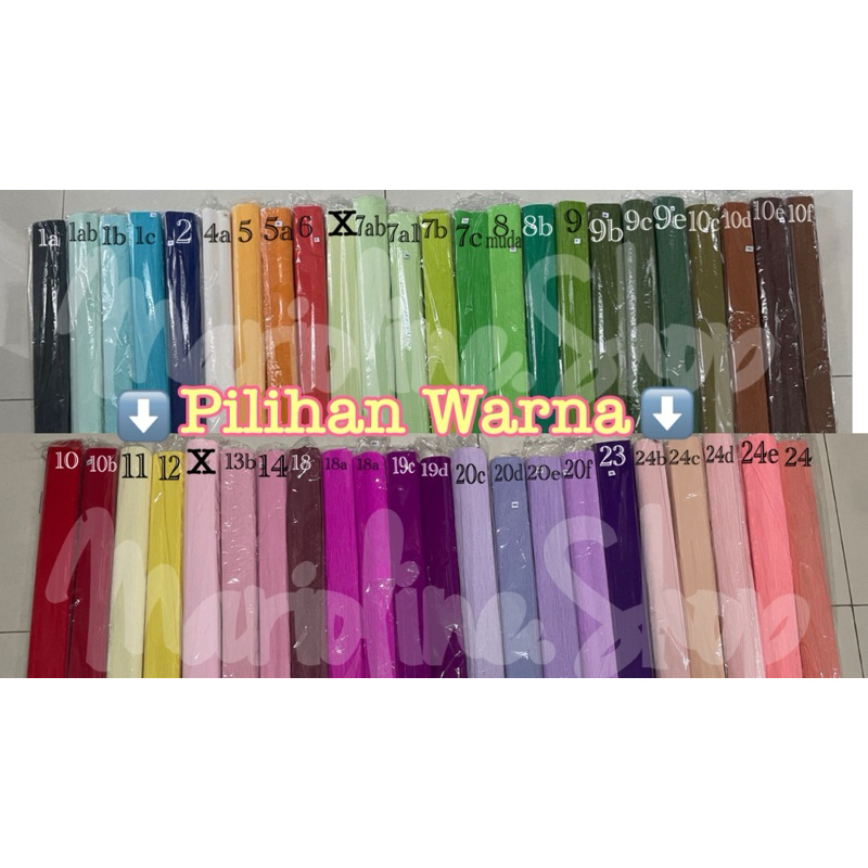 

Kertas Krep Crepe Paper Flower Paper Roll Kertas Krep Tebal Kertas Bunga Impor Kertas Krep 101
