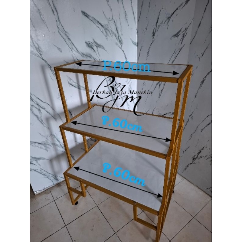 RAK KOSMETIK/ RAK SERBAGUNA / RAK TAS / RAK VAS BUNGA / RAK KOSMETIK / DISPLAY SERBAGUNA/ Rak Roti