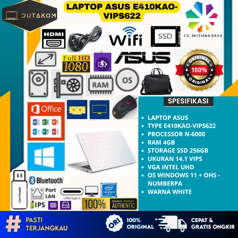 LAPTOP ASUS E410KAO-VIPS622