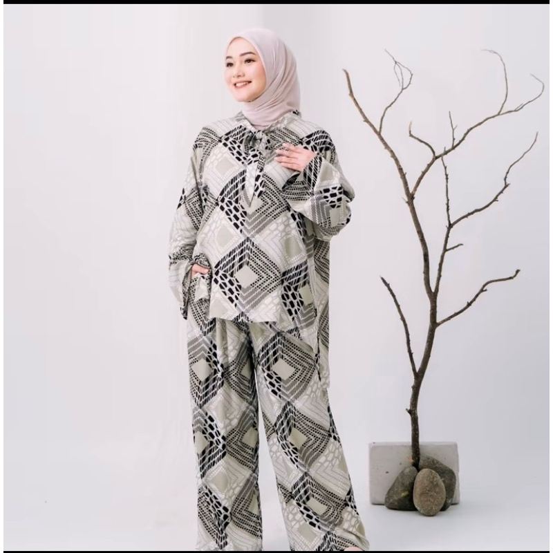 ALUNA ONE SET ONE SER KEKINIAN CELANA KULOT