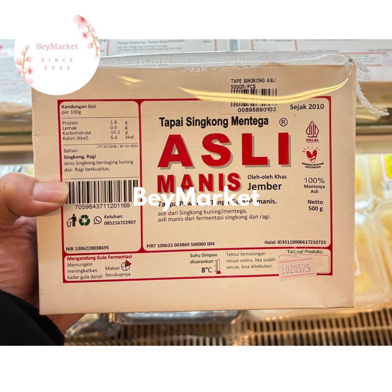 

Tape Singkong Mentega Asli Jember Manis 500g