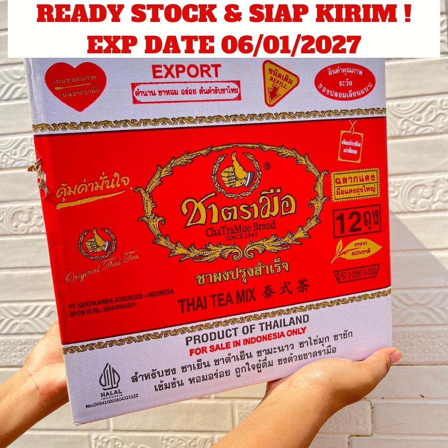 

Chatramue Thai Tea Thailand 400 Gram 1 Karton - Chatramue Brand - Karton (isi 12 pcs)