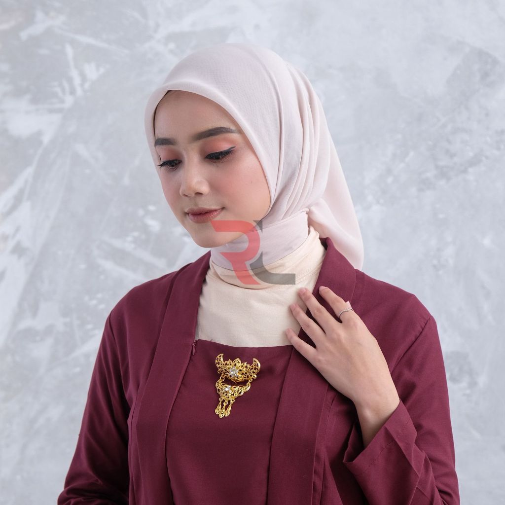 Roslina Kebaya Kutu Baru Modern Hijab Simple Lengan Panjang Katun Premium