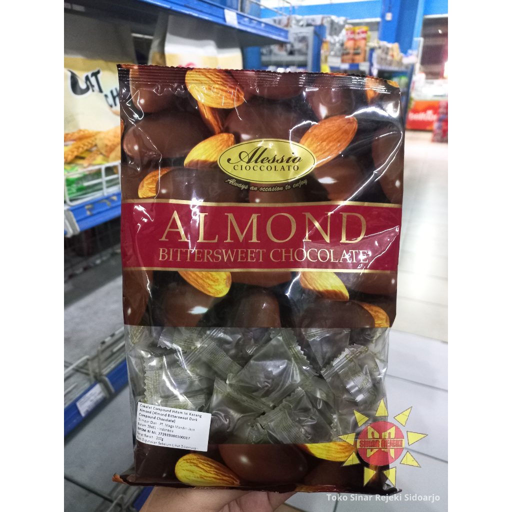 

Alessio Ciocolato Almond Bittersweet Chocolate 200 gram
