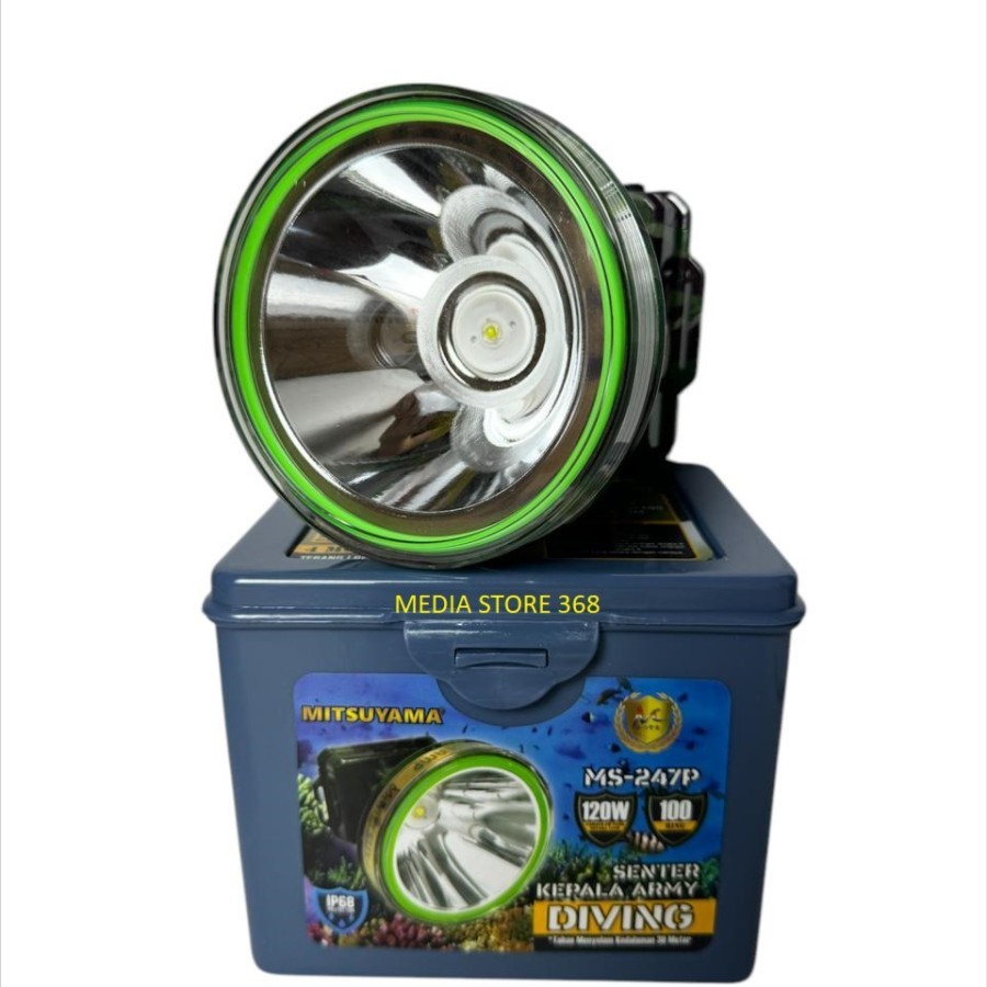 Senter Kepala Selam Mitsuyama Army Diving MS-247P 120Watt