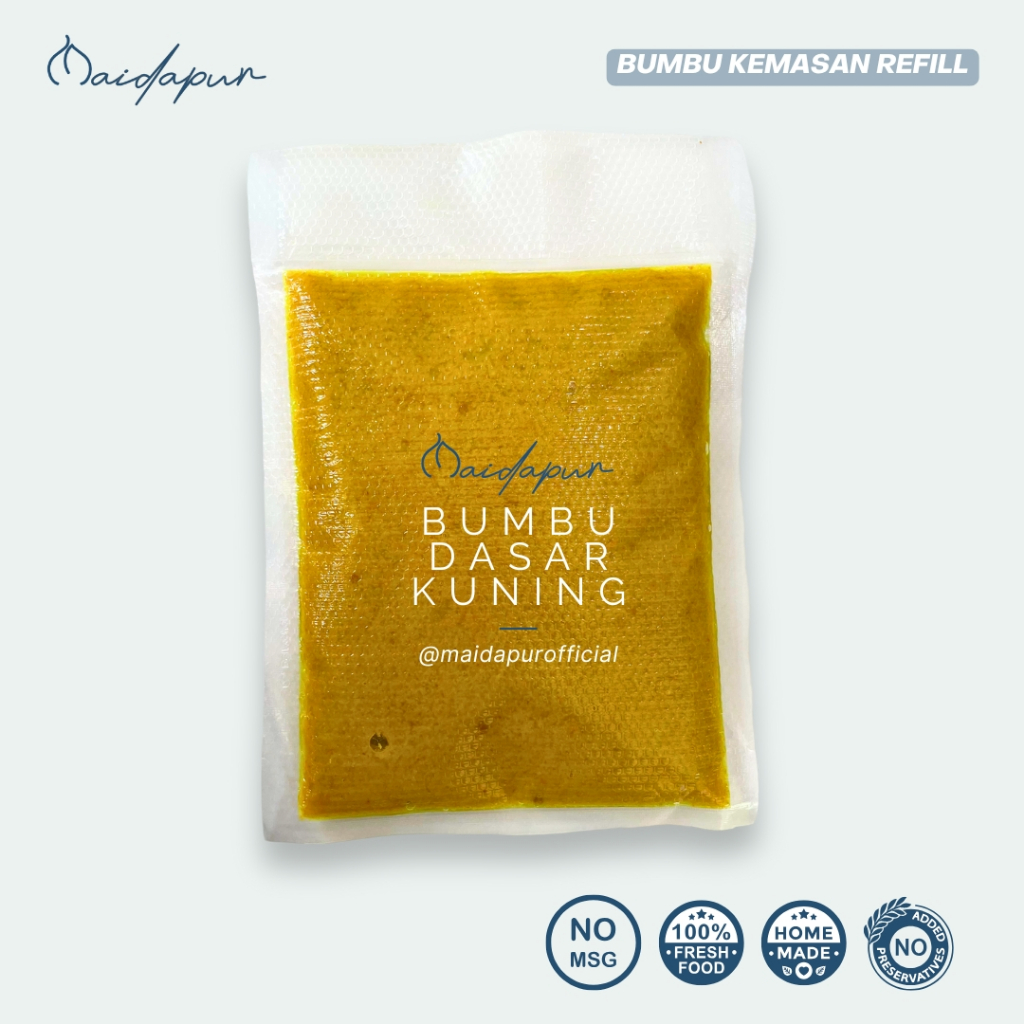 

Maidapur Bumbu Dasar Kuning Kemasan Refill Homemade Tanpa MSG