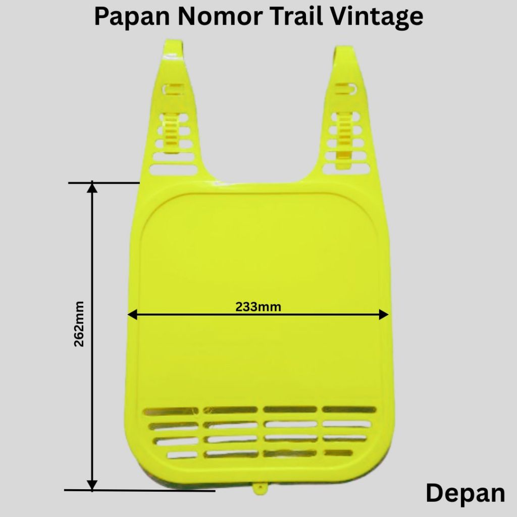 Cover Papan Nomor Trail Jadul TS 125 DT 125 Vintage
