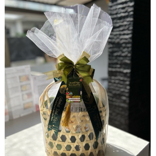 

BESEK dan PITA PARCEL | Include Kartu Ucapan dan Kain Tile Wrap