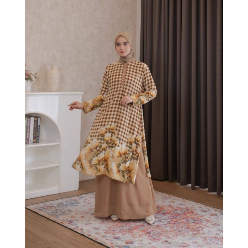 IZARA GAMIS 2 LAYER CERUTY MOTIF PREMIUM