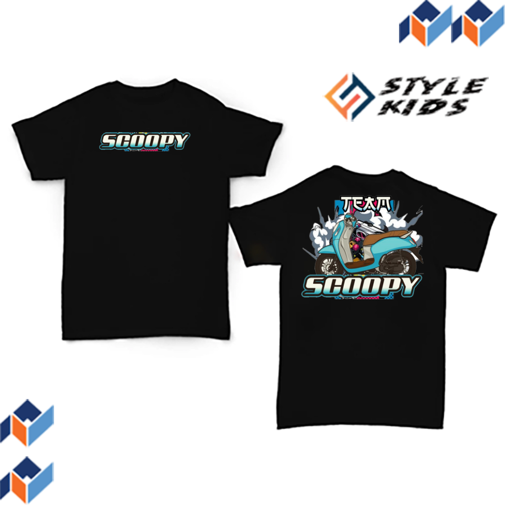 STYLEKIDS kaos Anak Distro Premium gambar MOTOR SCOOPY | Kaos Anak Laki Perempuan Lucu Usia 4-12 Tah