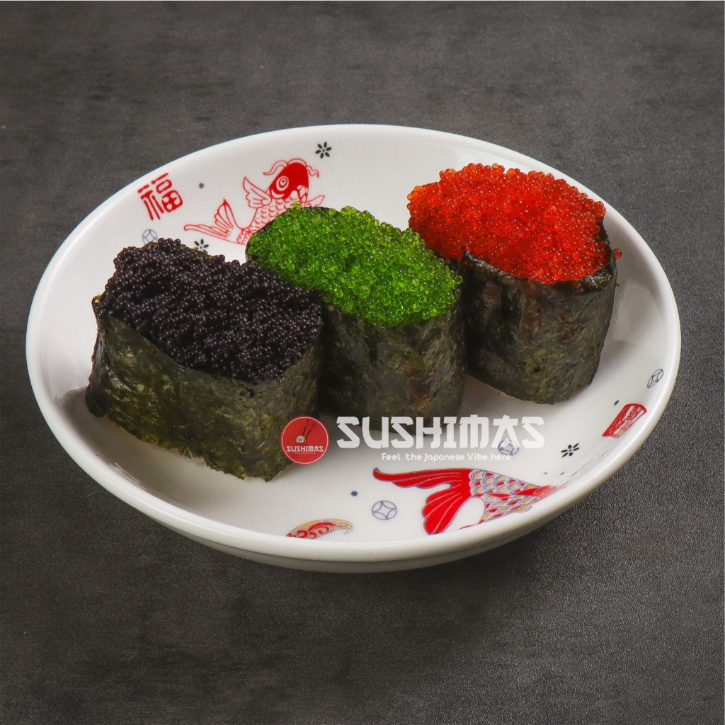 

TRIPLE TOBIKO NIGIRI