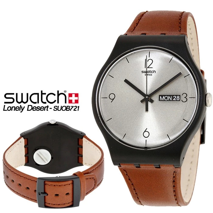 Jam Tangan Unisex SWATCH SUOB721 Lonely Desert Original GARANSI RESMI 2 TAHUN