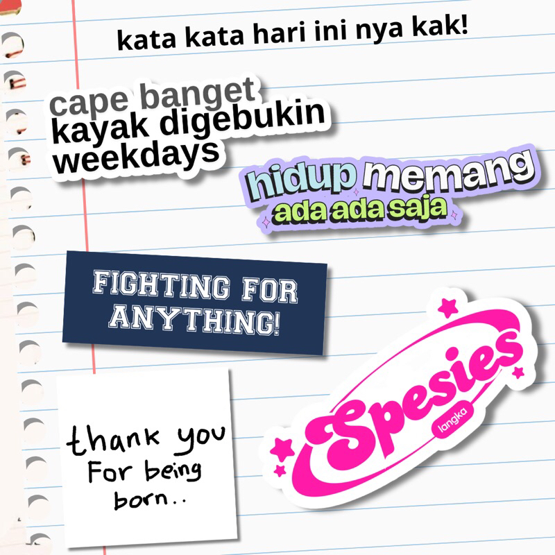 

OH ELENA STICKER QUOTES RANDOM