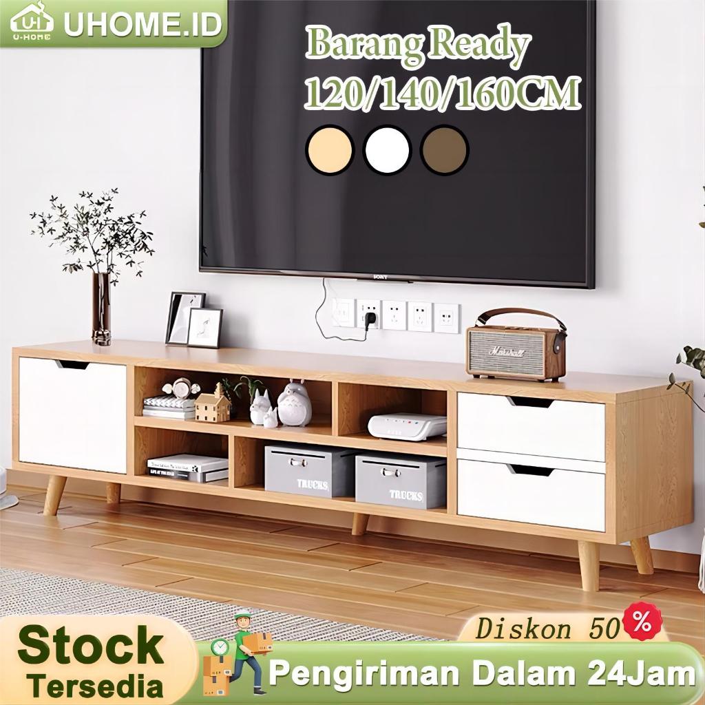 Terangbenderang_ Meja Tv 140Cm Rak Tv Minimalis Modern Kabinet Tv Kayu Serbaguna Buffet Tv Awet