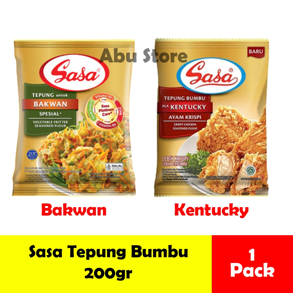 

Sasa Tepung Bumbu Bakwan / Kentucky (Ayam Krispi) Kemasan Pack 200gr