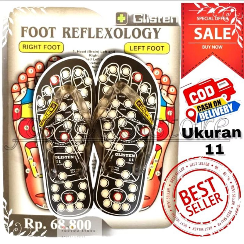Sandal kesehatan Glisten- Sandal Terapi Glisten- Sandal Rematik- Sandal Terapi Reflexi Glisten