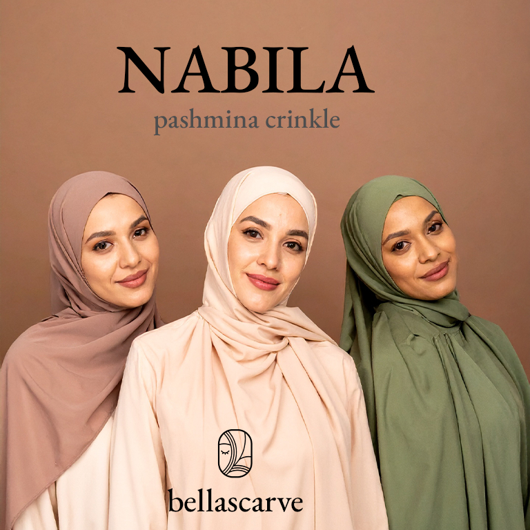 Bella Scarve | NABILA | Hijab Pashmina Crinkle Airflow Adem