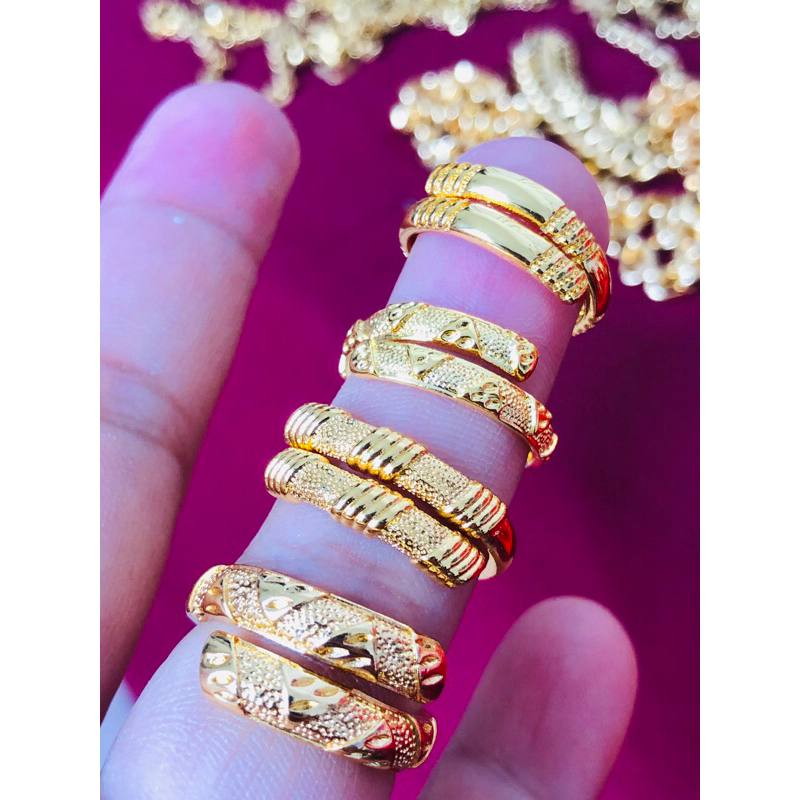 cincin selisih motip emas 99