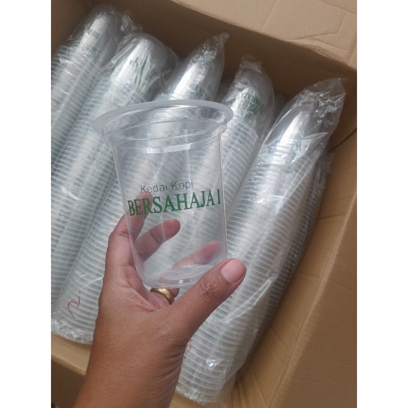 (500pcs)sablon gelas cup Starindo 12 oval