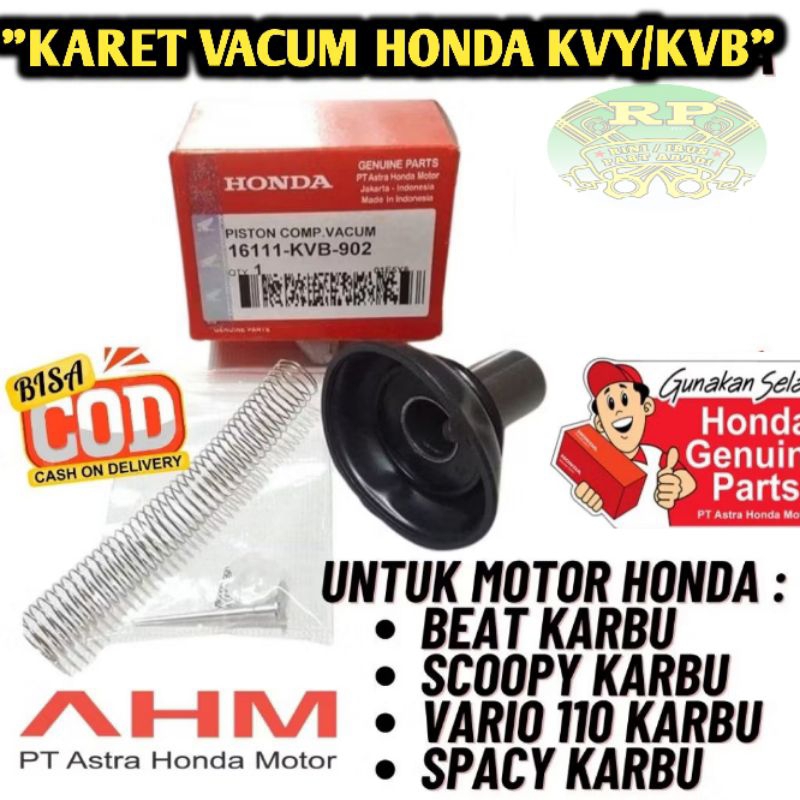 VACUM BEAT KARBU AHM Part Karet Vakum Karburator Honda VARIO KARBU, Pakum BEAT KARBU, ,Spacy Karbu,S