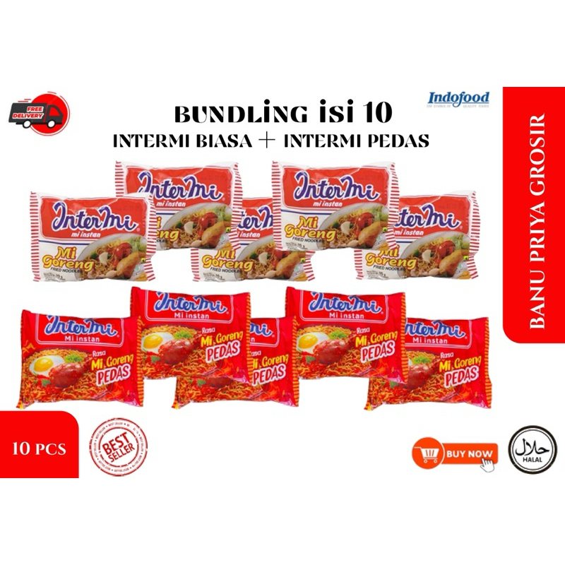 

Intermie Goreng X Intermie Pedas X Ekomie Goreng ( Paket 10 pcs )